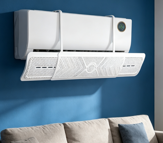Ac Air Deflector/Wind Shield: Airflow Control And Anti-Direct-Blow