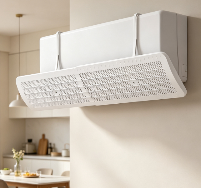 Ac Air Deflector: Universal Wall-Mounted Outlet Baffle For Anti-Direct-Blow - Image 2
