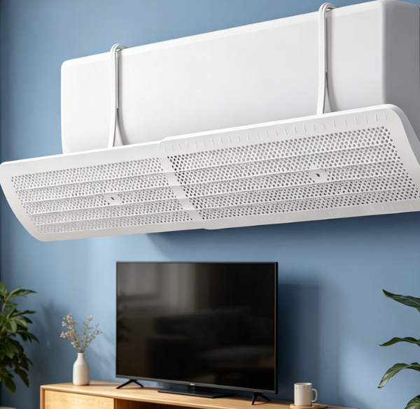 Ac Air Deflector: Universal Wall-Mounted Outlet Baffle For Anti-Direct-Blow