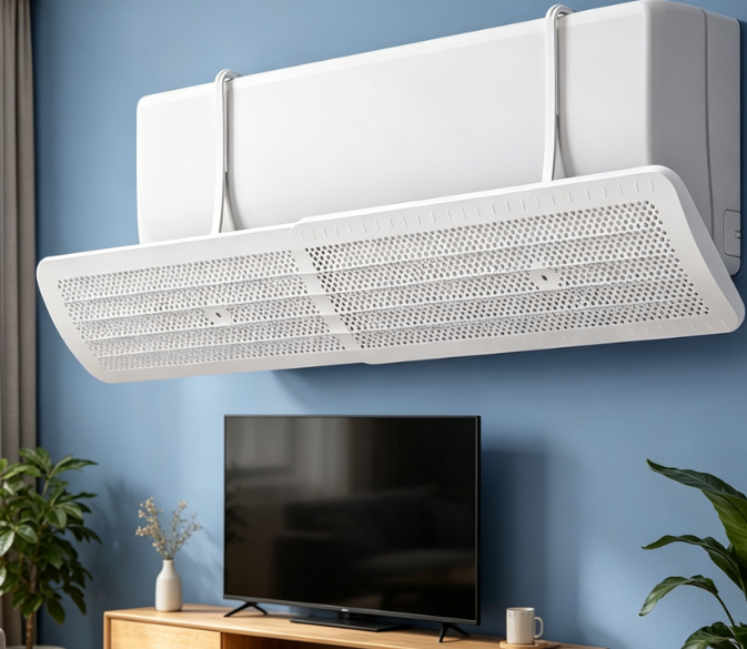 Ac Air Deflector: Universal Wall-Mounted Outlet Baffle For Anti-Direct-Blow