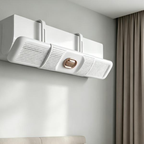 Split-System Ac Air Deflector: Adjustable And Anti-Direct-Blow