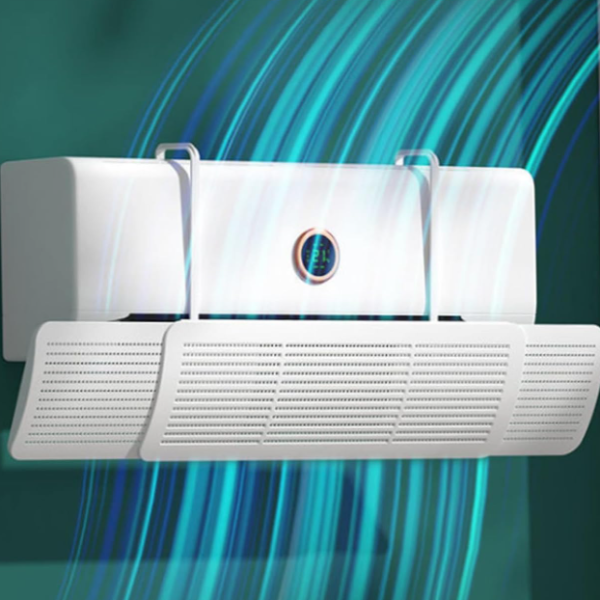 Wall-Mounted Ac Air Deflector: Adjustable Outlet Airflow Redirection