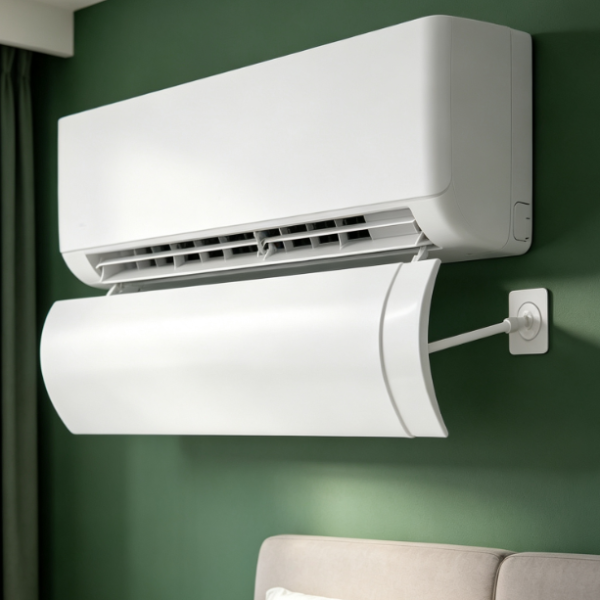 Wall-Mounted Ac Telescopic Air Deflector: Anti-Direct-Blow, No-Drill Installation