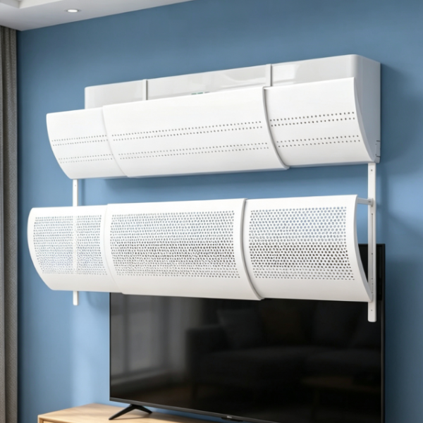Telescopic Ac Air Deflector: Anti-Direct-Blow Design