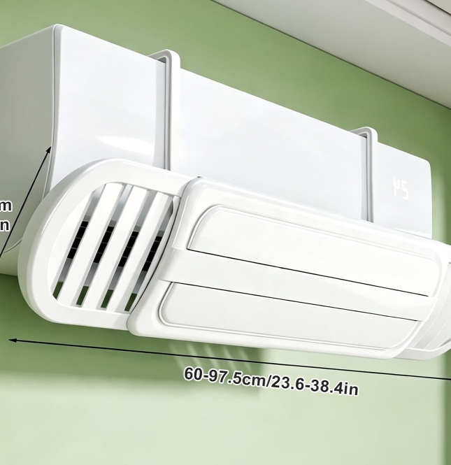 Wall-Mounted Ac Air Deflector: Adjustable, Anti-Direct-Blow, Tool-Free - Image 2