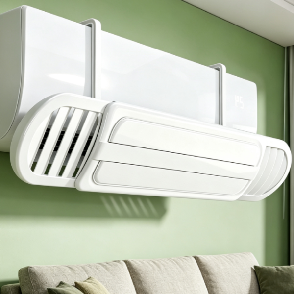 Wall-Mounted Ac Air Deflector: Adjustable, Anti-Direct-Blow, Tool-Free