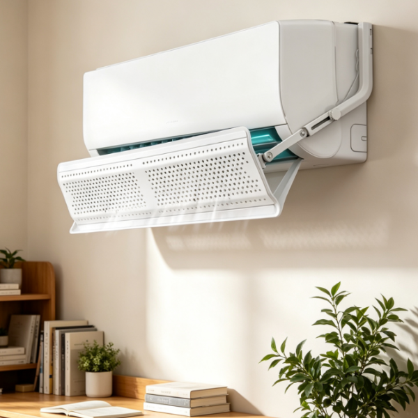 Adjustable Ac Airflow Deflector: Wall-Mounted And Anti-Direct-Blow