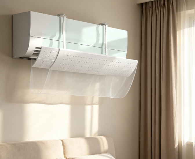 3-In-1 Ac Air Deflector: Tool-Free Installation, Anti-Direct-Blow 2-Piece Set - Image 2