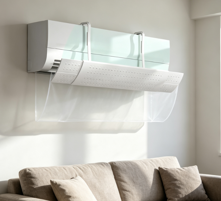 3-In-1 Ac Air Deflector: Tool-Free Installation, Anti-Direct-Blow 2-Piece Set