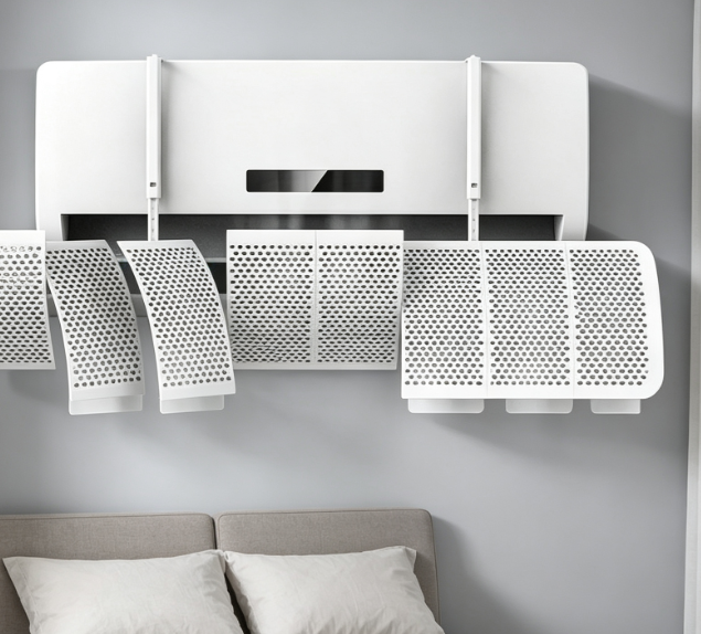 Ac Anti-Direct-Blow Wind Shield: Wall-Mounted Outlet Airflow Deflector - Image 2
