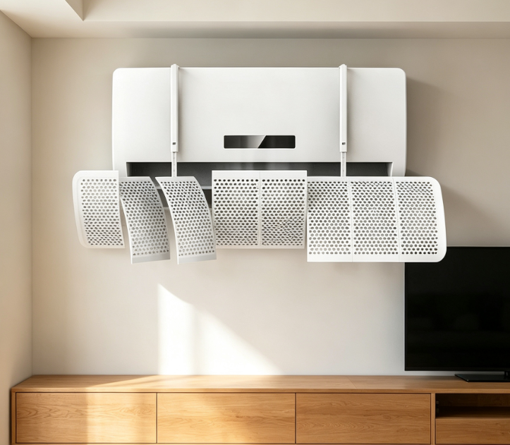 Ac Anti-Direct-Blow Wind Shield: Wall-Mounted Outlet Airflow Deflector