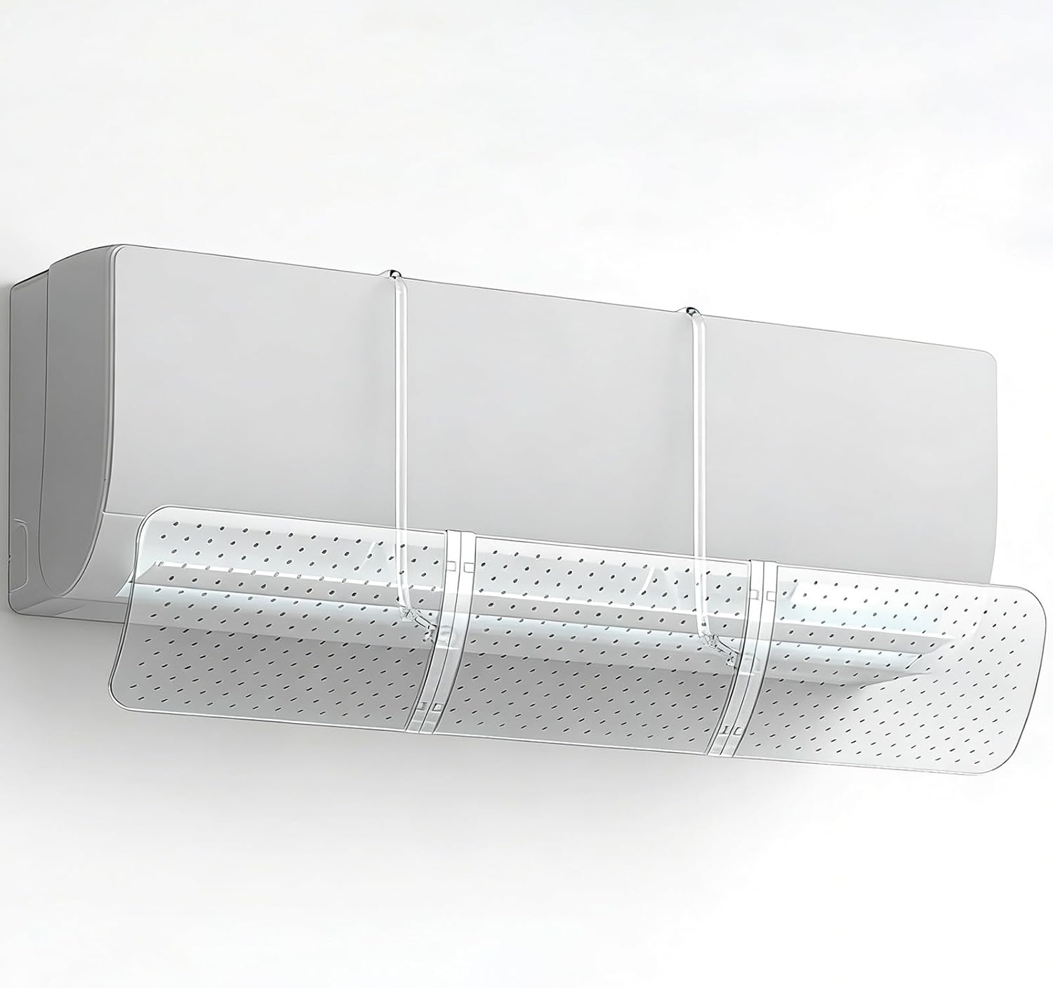 Wall-Mounted Ac Air Deflector (Transparent, For Split Systems, Anti-Direct-Blow)