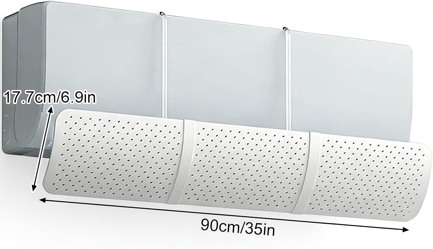 Wall-Mounted Ac Air Deflector (Transparent, For Split Systems, Anti-Direct-Blow) - Image 2