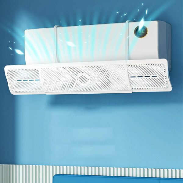 3-In-1 Adjustable Ac Air Guide Hood (Universal, Retractable, Anti-Direct-Blow)
